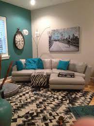 Turquoise Accent Wall Living Room Turquoise Turquoise Living Room Decor Living Room Colors