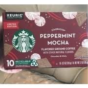 Maybe you would like to learn more about one of these? Keurig Flavored Ground Coffee K Cup Pods Starbucks Peppermint Mocha Calories Nutrition Analysis More Fooducate