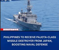 Japan Donates Pajota-Class Guided Missile Destroyer The Philippines is set to receive a Pajota-class guided missile destroyer from Japan, strengthening naval defense. Possible names include BRP Juan Pajota, BRP Ramon Subejano, BRP