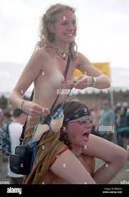 People attend the Woodstock '99 Music festival Stock Photo - Alamy