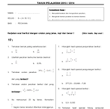 Pecahan tersebut diantaranya pecahan biasa, pecahan campuran, desimal, dan persen. Inilah Soal Mengurutkan Pecahan Kelas 6