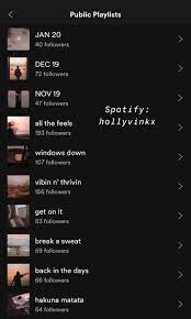 Spotify Hollyvink Playlist Names Ideas Spotify Spotify Playlist
