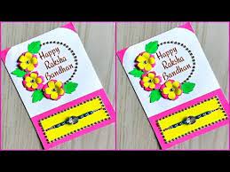 If you want to make simple rakhi then you should choose single colored of rakhi. Rakhi Card Making Ideas How To Make Rakshabandhan Card At Home Diy Rakhi Card Youtube