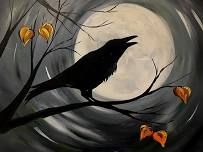 Midnight Raven - Tipsy Brush Painting Party!