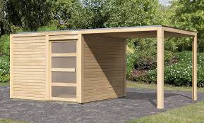 Karibu gartenhaus carlos satteldach witterungsschutz tur mit 3 lichtausschnitten lidl de. Gartenhaus Qubic 2 Mit Anbaudach Online Gunstig Kaufen
