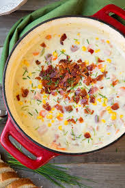Creamy Ham Potato And Corn Chowder This Is Definitely My New Favorite Potato Soup Loaded With So Much Leftover Ham Recipes Ham And Potato Soup Pork Recipes