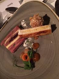 Ham hocks these are the same cut of meat as a pork knuckle or lamb shank (from the base of the leg), but the pork has been cured. Ham Hock Terrine Starter Picture Of Tors Restaurant Two Bridges Tripadvisor