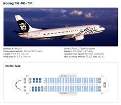Alaska Airlines 737 400 Aircraft Seating Chart 737
