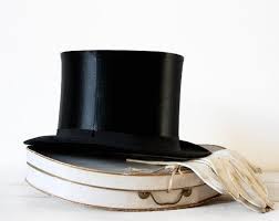 Gorgeous French Collapsible Silk Opera Top Hat In Its Original Box On Etsy 130 00 Top Hat Hats For Men Beige Leather Gloves