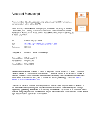 Phone reminders did not increase screening uptake more than SMS reminders:  a recruitment study-within-a-trial (SWAT)