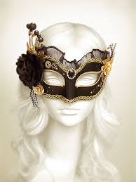 Black And Gold Masquerade Mask Black Gold Masquerade Mask With Various Accents Venetian Style Masquerade Ball Mask Embellished Halloween Mask Gold Masquerade Mask Masks Masquerade Masquerade Mask