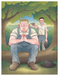 This Picture Is When George Kills Lennie As You Can See Lennie Is Looking Off Into The Distance Imagining Bunnies And Mouses Com Of Mice And Men Memes Funny