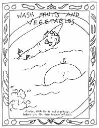Get ready for your tastebuds and your mind to be wowed! Clean Fruit Vegetables Coloring Page For Kids Free Printable Picture