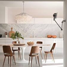 the stylephiles on instagram subtle femininity you can never go wrong with marble in the kitchen imo de kitchen design kitchen inspirations modern kitchen