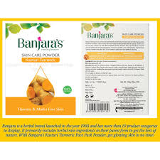 Why wait for buying an expensive cream with curcumin when best. Banjara S Skin Care Powder Kasturi Turmeric 5 Sachet Inside Each Sachet 20gm Shopee Malaysia