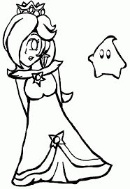 I like how you balance the colors, and how you emphasize her eye (though it really stands out). Princess Rosalina And Luma Coloring Pages Sketch Coloring Page Coloring Home