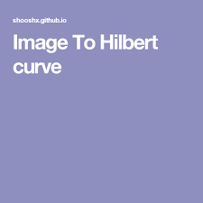 Image To Hilbert Curve