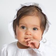 Grace of Sweden Bonnet de baptême en lin blanc (S, 40,6-35,6 cm, 36-42 cm)  : Amazon.fr: Mode