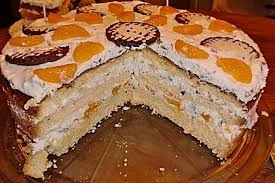 Schokokusstorte Mit Mandarinen Von Zuckerpuppe6264 Chefkoch Rezept Lebensmittel Essen Backideen Mohrenkopftorte