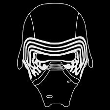 Kylo Ren Helmet Mask Vektor Graphic Kylo Ren Helmet Star Wars Painting Kylo Ren