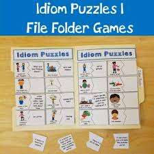 A level 30 spires of arak quest. Idiom Puzzles File Folder Game By A World Of Language Learners