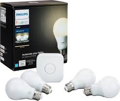 Philips Hue White A19 Led Starter Kit White 472001 Best Buy