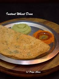 This Is A Quick Recipe To Make Some Instant Dosas With Wheat Flour This Recipe Is Especially Helpful When Yo Breakfast Recipes Indian Dosa Instant Dosa Recipe