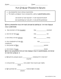 nouns worksheets possessive nouns worksheets possessive nouns worksheets singular possessive nouns possessive nouns