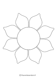 81 Sagome Di Fiori Da Colorare E Ritagliare Per Bambini Fiori Da Stampare Modello Di Fiore Disegno Fiori