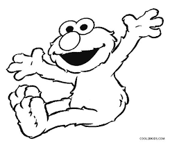 Peek a boo elmo coloring page | hm coloring pages. Printable Elmo Coloring Pages For Kids