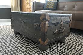 Vintage Trunk Turned Coffee Table Decor And The Dog Coffee Table Vintage Coffee Table Trunk Vintage Trunks