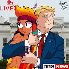 Rule 34 Dev - biden_gaffe blonde_hair blue_eyes blush clothed democrat  joe_biden krupnik large_breasts milf nervous_smile president real_life  rule_63|4898873744