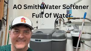 AO Smith Water Softener Brine Tank Full Of Water