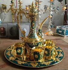 Islamic Turkish Moroccan Coffee Tea Set Arabic India Dubai Ramadan Green Ebay Tea Set Silver Tea Set Persian Tea