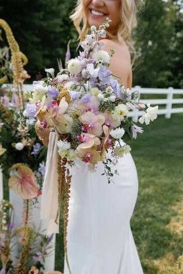 Amaranthus Wedding Flower Arrangements