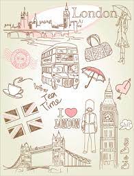 Algunos diseños contienen logotipos y elementos de marcas conocidas. Vinilo Decorativo Dibujos De Londres Tenvinilo
