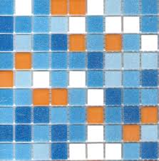 Brio Newport Blend Glass Mosaic Tile 3 4 Multicolor Blue Tile Square With Orange Tiles Glass Mosaic Tiles Mosaic Glass Mosaic Tiles