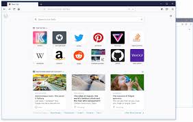 Screenshot Of The Redesigned Firefox New Tab Page News Apps Quantum Browsing History