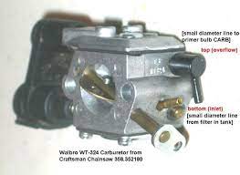 Need Some Help Putting In New Fuel Lines On My Craftsman Chainsaw 358 352180 All The Old Lines Have Dis Craftsman Chainsaw Lawn Mower Repair Chainsaw Repair