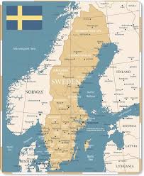 During the last ice age, much of sweden was covered by a thick layer of ice. Bol Com Muismat Kaart Zweden Kaart En Vlag Van Zweden Muismat Rubber 19x23 Cm Muismat