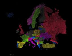 Map Of Europe In 1000 A D Vivid Maps Rainbow Colors Europe Map Rainbow