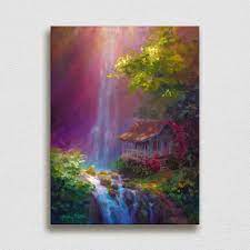 Check spelling or type a new query. Waterfall Landscape Painting Living Room Painting Oil Painting Uff0cw108 Original Large Canvas Painting Oversize Painting Hand Made Wall Art Art Collectibles Oil Kromasol Com