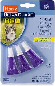 Amazon Com Hartz Ultraguard Onespot Flea Tick Drops For Cats 3 Monthly Treatments Pet Flea Drops Pet Supplies