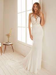 W1 White One Size 6 Ocala Off White Crystal Gown Elegant Wedding Dress Pronovias Wedding Dress Bridal Dresses Lace