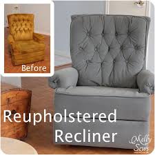 Project Redecorate Reupholster A Recliner Melly Sews Couch Upholstery Sofa Upholstery Upholstery Diy