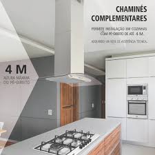 Elas também ganharam espaço por servirem. Coifa De Ilha Tramontina New Vetro Isla Em Aco Inox E Vidro Temperado 90 Cm 127 V Tramontina