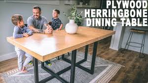 Home tools, gear & equipment tools & supplies saws circular after watching this video, you will. Diy Plywood Herringbone Dinningtable Youtube