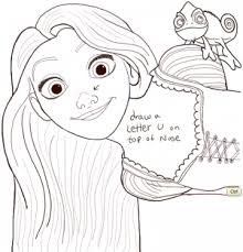 How To Draw Rapunzel And Pascal From Tangled With Easy Step By Step Tutorial How To Draw Step By Step Drawing Tutorials Disney Drawings Sketches Rapunzel Drawing Princess Drawings