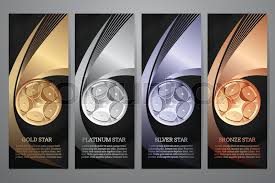 2* 4* 8* 12* 2. Set Of Black Banner Gold Platinum Stock Vector Colourbox