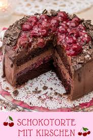 Leckere Schokotorte Mit Kirschen Und Schokobiskuit Rezept Mit Bild Kuchen Und Torten Rezepte Backrezepte Schokoladenkekse Rezept